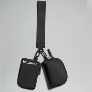 lululemon Dual Pouch Wristlet - Black - NEW
